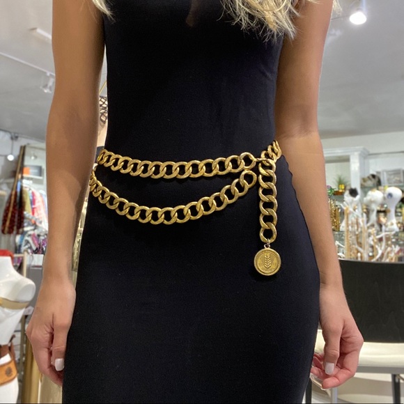 CHANEL Accessories - SOLD Authentic Chanel Vintage Gold Chain Belt